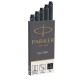 CARTUCCE STILO PARKER QUINK BLU LAV 5PZ