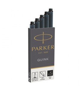 CARTUCCE STILO PARKER QUINK BLU LAV 5PZ