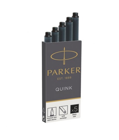 CARTUCCE STILO PARKER QUINK BLU LAV 5PZ