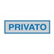 TARGA ADESIVA CM 5X15 "PRIVATO"