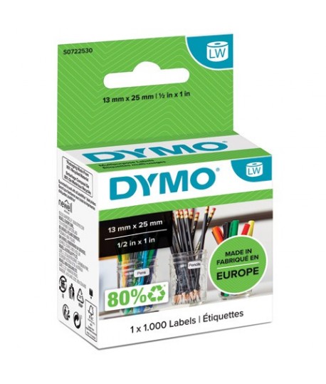 ETICHET. DYMO LW 11353 MM13X25 RT.1000PZ