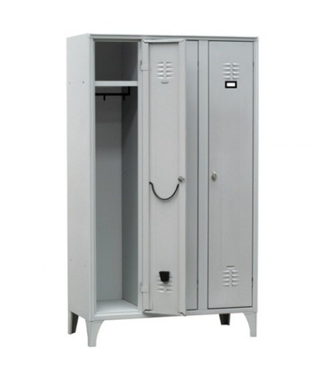 ARMADIO SPOGLIATOIO METALLO 3 VANI