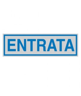 TARGA ADESIVA CM 5X15 "ENTRATA"