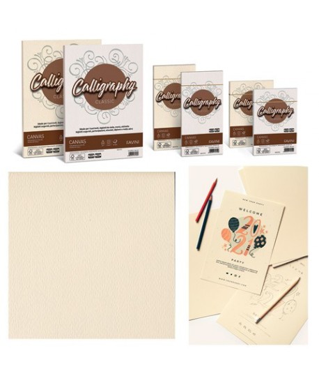 BUSTA FAVINI CANVAS 12X18 AVORIO 25PZ