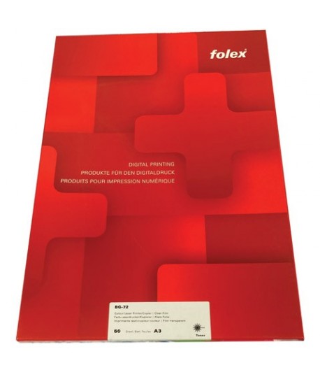 FILM FOLEX TRASPARENTE BG-72 A3 50 FF