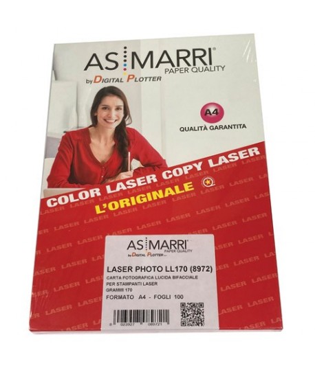 CARTA AS-MARRI LASER FOTO 170G A4 100FF