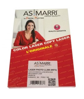 CARTA AS-MARRI LASER FOTO 200G A4 100FF