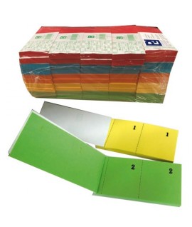 BLOCCO NUMERATO 1-100 COLORI FORTI 50PZ