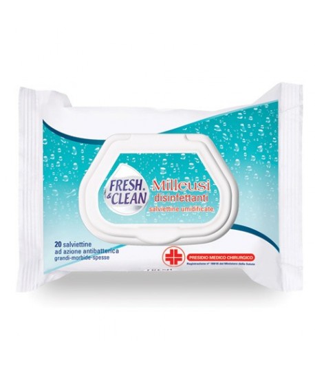 SALVIETTE DISINFETTANTI 20PZ FRESH&CLEAN
