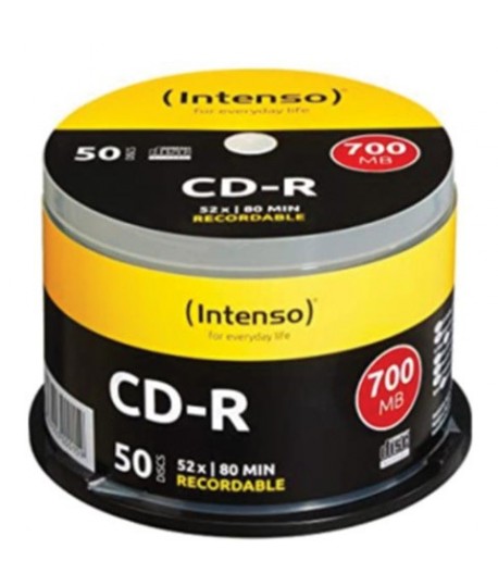 CD-R INTENSO 700 MB 80 MIN 52X 50PZ