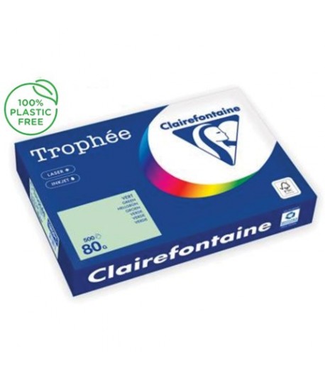 CARTA TROPHEE 80G A3 VERDE 1882 500FF