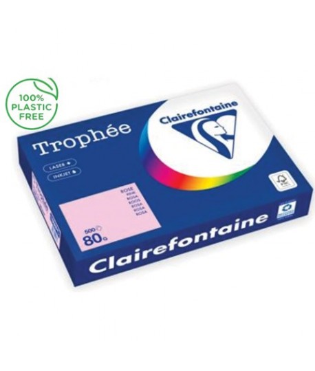 CARTA TROPHEE 80G A3 ROSA 1888 500FF