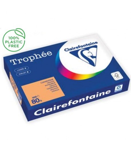 CARTA TROPHEE 80G A3 ARANCIO 1880 500FF