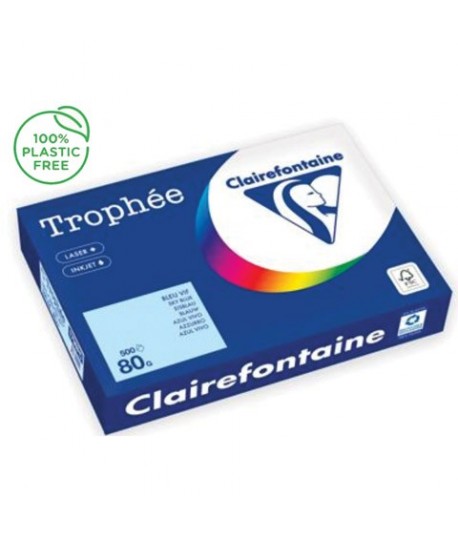 CARTA TROPHEE 80G A4 AZZURRO 1798 500FF