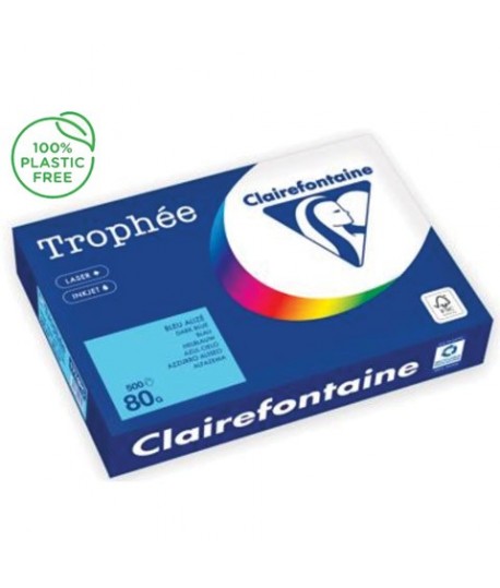 CARTA TROPHEE 80G A4 AZZURRO 1774 500F