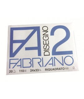 ALBUM FABRIANO 2 110G 24X33 SQUADR. 20FF