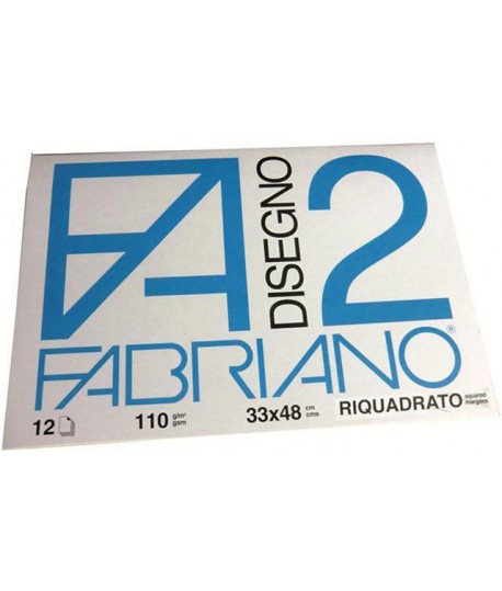 ALBUM FABRIANO 2 110G 33X48 SQUADR. 12FF