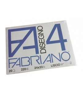 ALBUM FABRIANO 4 220G 24X33 LISCIO 20FF