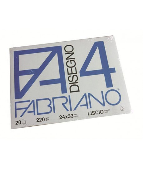 ALBUM FABRIANO 4 220G 24X33 LISCIO 20FF