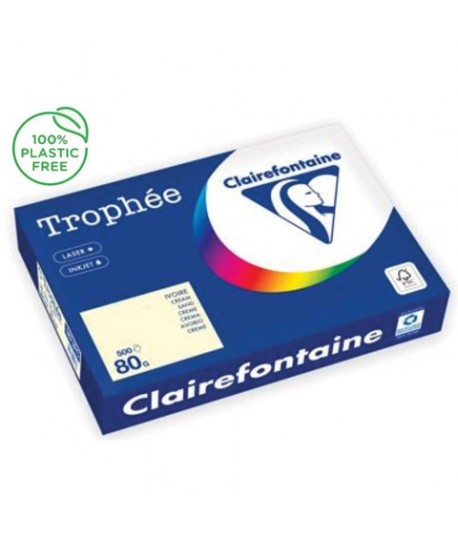 CARTA TROPHEE 80G A4 AVORIO 1871 500F