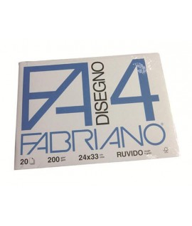 ALBUM FABRIANO 4 200G 24X33 RUVIDO 20FF