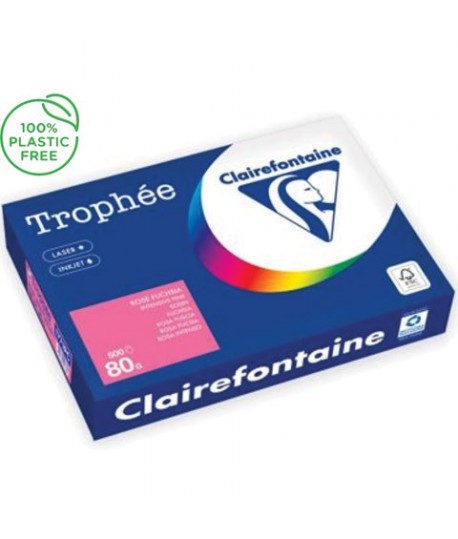 CARTA TROPHEE 80G A4 FUCSIA 1771 500F