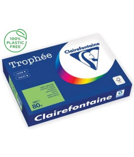 CARTA TROPHEE 80G A4 VERDE 1875 500F