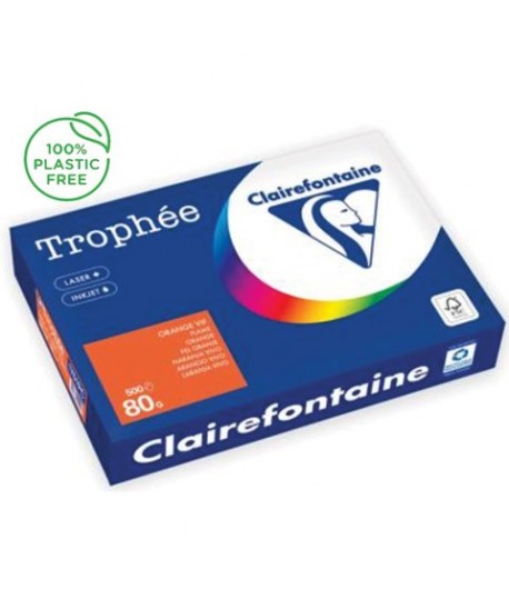 CARTA TROPHEE 80G A4 ARANCIO 1761 500F