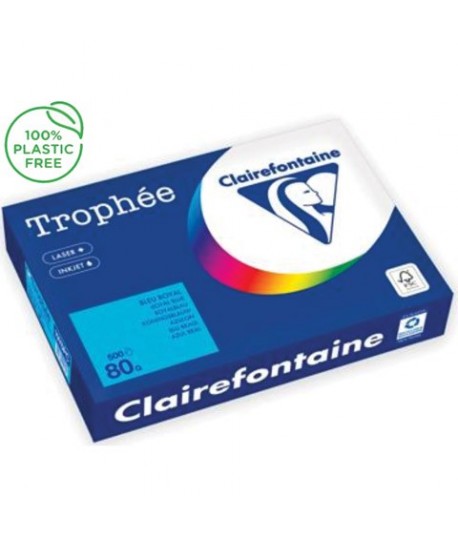 CARTA TROPHEE 80G A4 BLU REALE 1976 500F