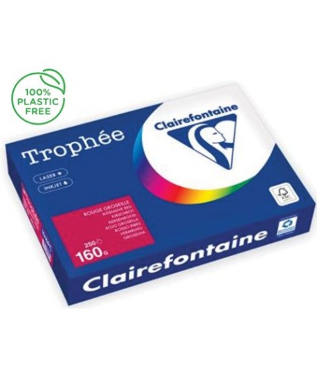 CARTA TROPHEE 160G A4 ROSSO 1016 250F
