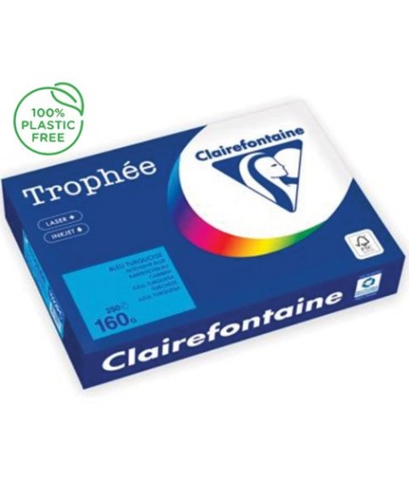 CARTA TROPHEE 160G A4 TURCHESE 1022 250F