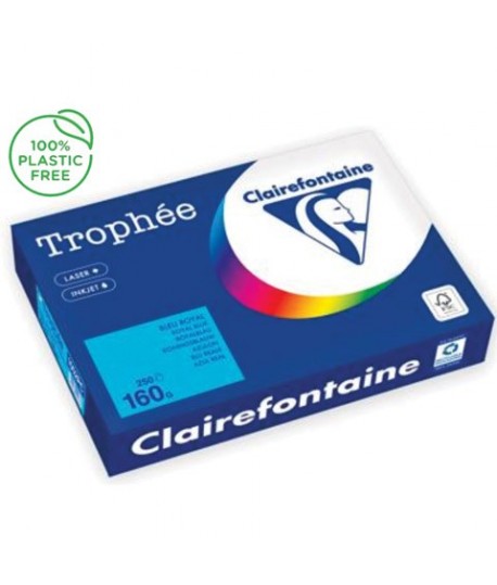 CARTA TROPHEE 160G A4 BLU 1052 250F