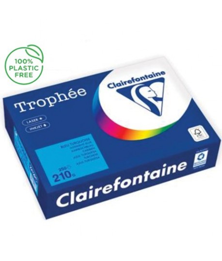 CARTA TROPHEE 210G A4 TURCHESE 2212 250F