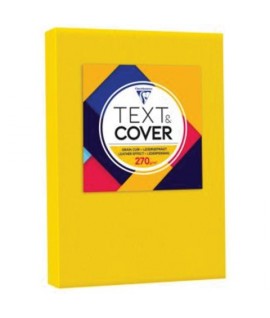 CARTONCINO TEXTCOVER 270G A4 GIALLO 100F