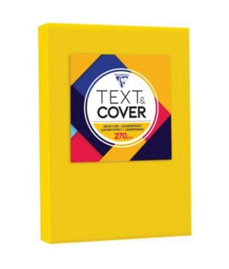 CARTONCINO TEXTCOVER 270G A4 GIALLO 100F