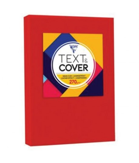 CARTONCINO TEXTCOVER 270G A4 ROSSO 100F