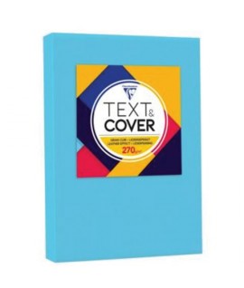 CARTONCINO TEXTCOVER 270G A4 AZZURR 100F