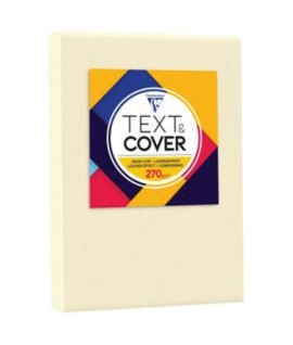 CARTONCINO TEXTCOVER 270G A4 AVORIO 100F