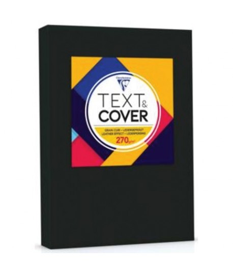 CARTONCINO TEXTCOVER 270G A4 NERO 100F