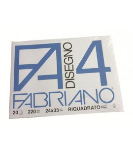 ALBUM FABRIANO 4 220G 24X33 SQUADR 20FF