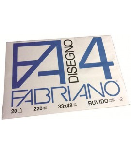 ALBUM FABRIANO 4 200G 33X48 RUVIDO 20FF