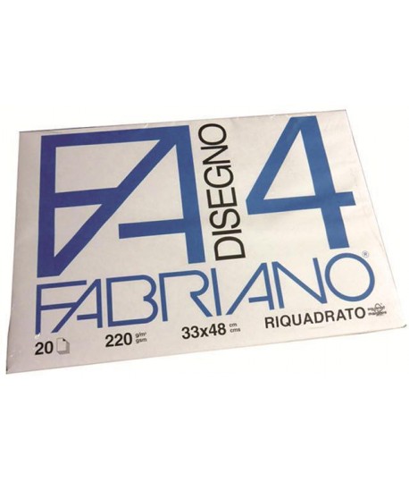 ALBUM FABRIANO 4 220G 33X48 SQUADR 20FF