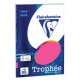 CARTA TROPHEE 80G A4 ROSA FLUO 100FF