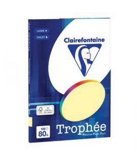 CARTA TROPHEE 80G A4 GIALLA 4107 100FF