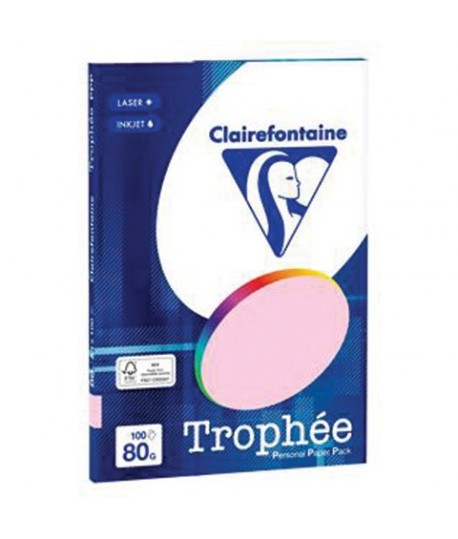 CARTA TROPHEE 80G A4 ROSA 4103 100FF