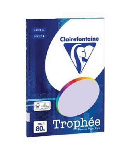 CARTA TROPHEE 80G A4 LILLA 4102 100F