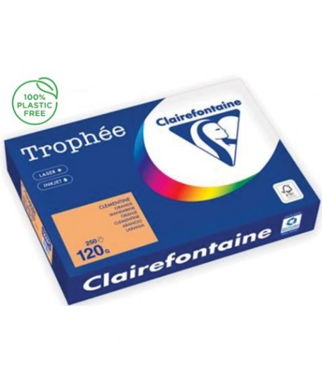 CARTA TROPHEE 120G A4 ARANCIO 1205 250F