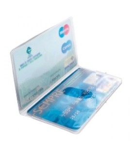 PORTACARDS 2 TASCHE PVC TRASP. FAVORIT