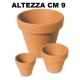 CWR 01090 VASETTI TERRACOTTA CM 9 10PZ