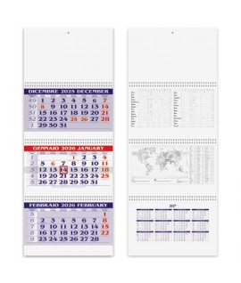 CALENDARIO TRITTICO 31X86 SPIRAL PA510BL